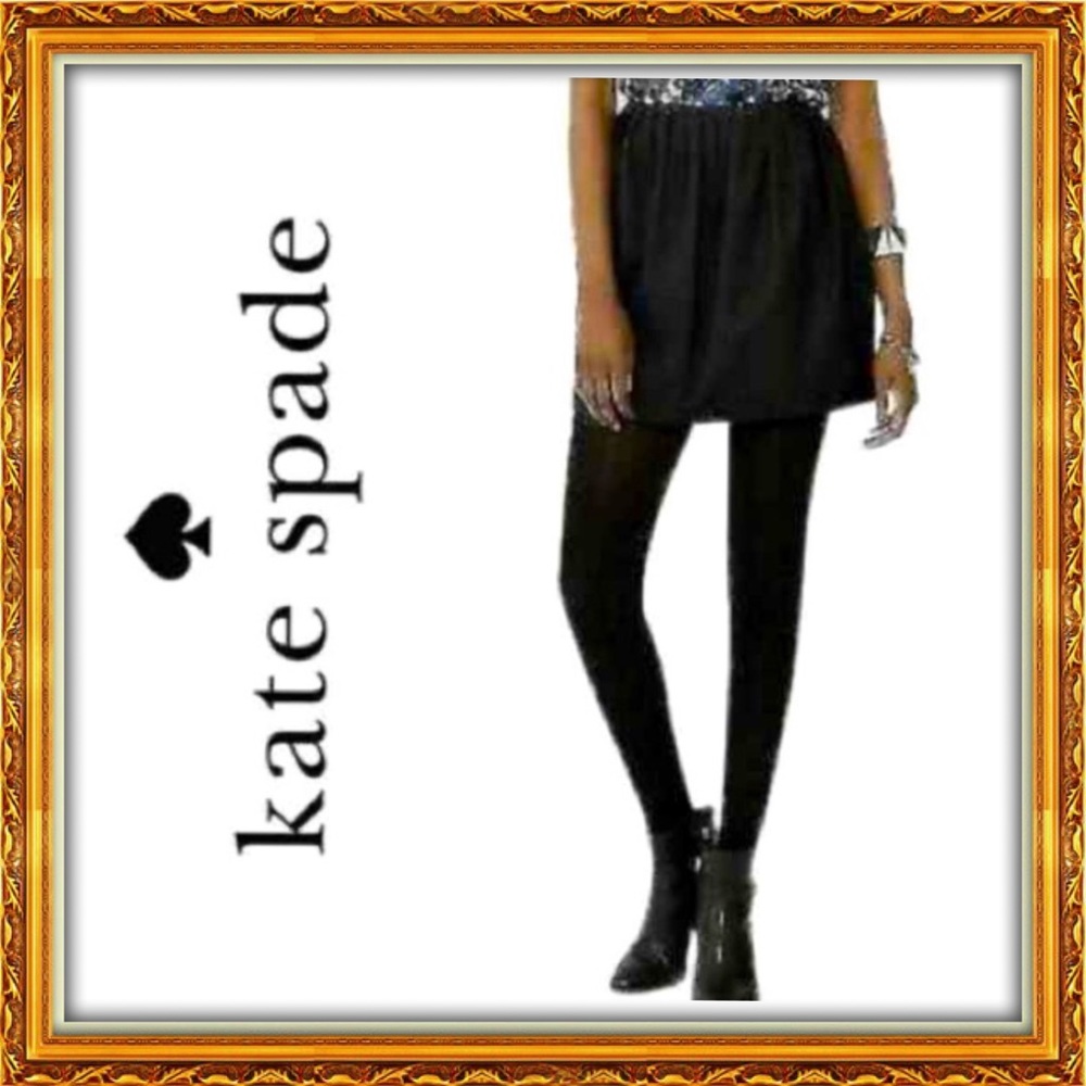 EUC | Kate Spade Womens Black Saturday Pleated Tulip Mini Skirt!